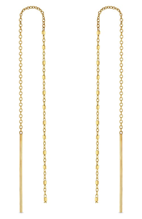 Zoë Chicco 14k Yellow Gold Simple Gold Threader Earrings In Yellow Gold