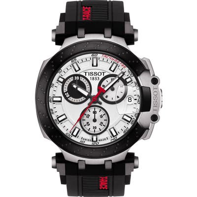 Tissot T-Race Chronograph Silicone Strap Watch, 4m