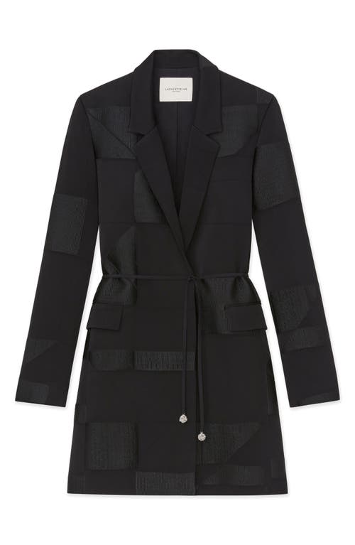 Shop Lafayette 148 New York Floor Plan Fil Coupé Wrap Jacket In Black