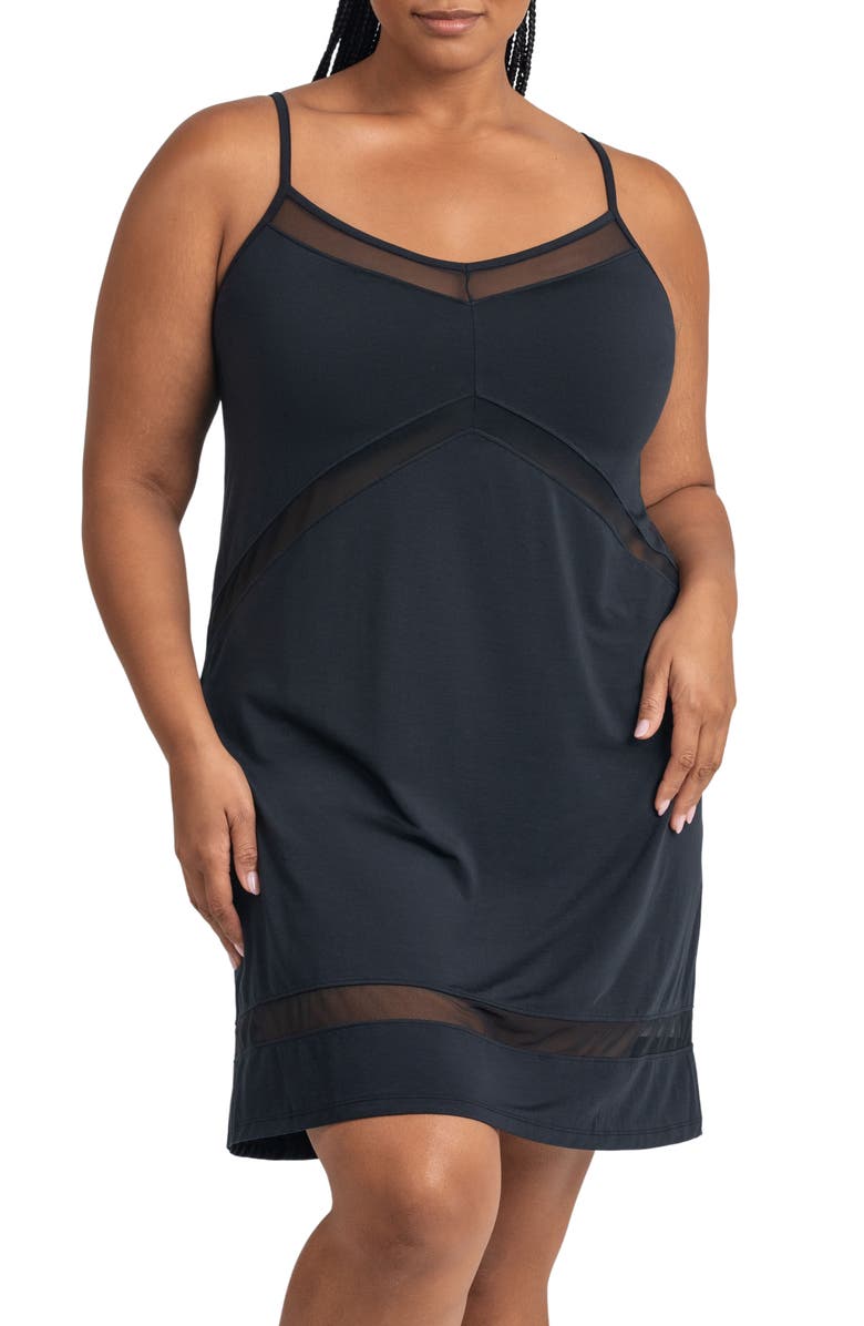 Honeylove Blisswear Mesh Panel Chemise Nordstrom