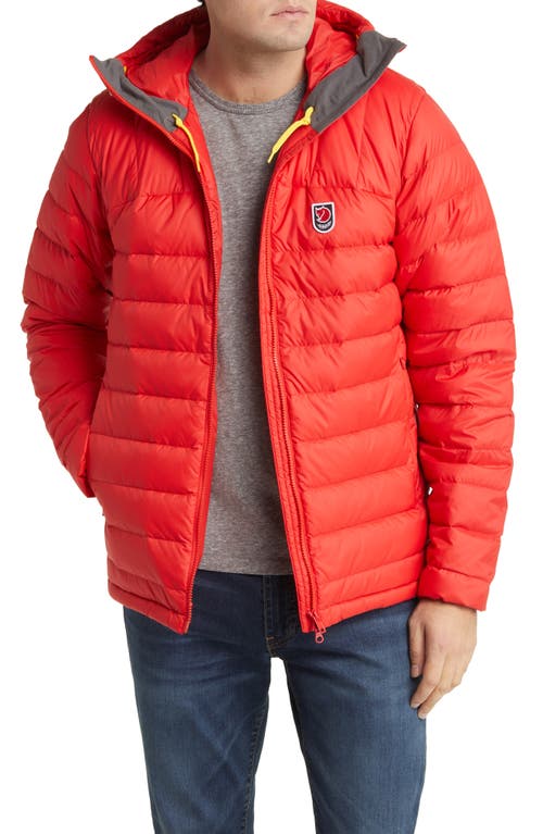 Fjällräven Expedition Pack Water Resistant 700 Fill Power Down Jacket in True Red