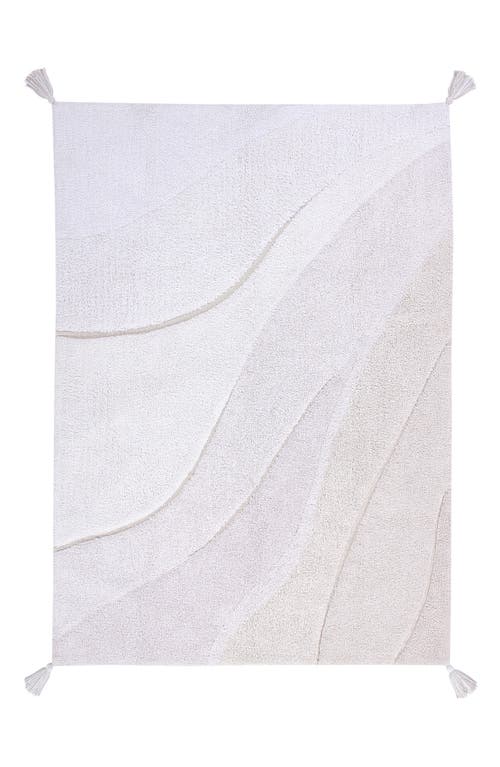 Lorena Canals Shades Washable Recycled Cotton Blend Rug in Ivory at Nordstrom