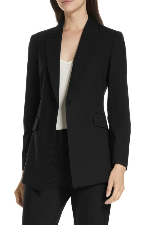 Theory Etiennette B Good Wool Suit Jacket Black at Nordstrom,