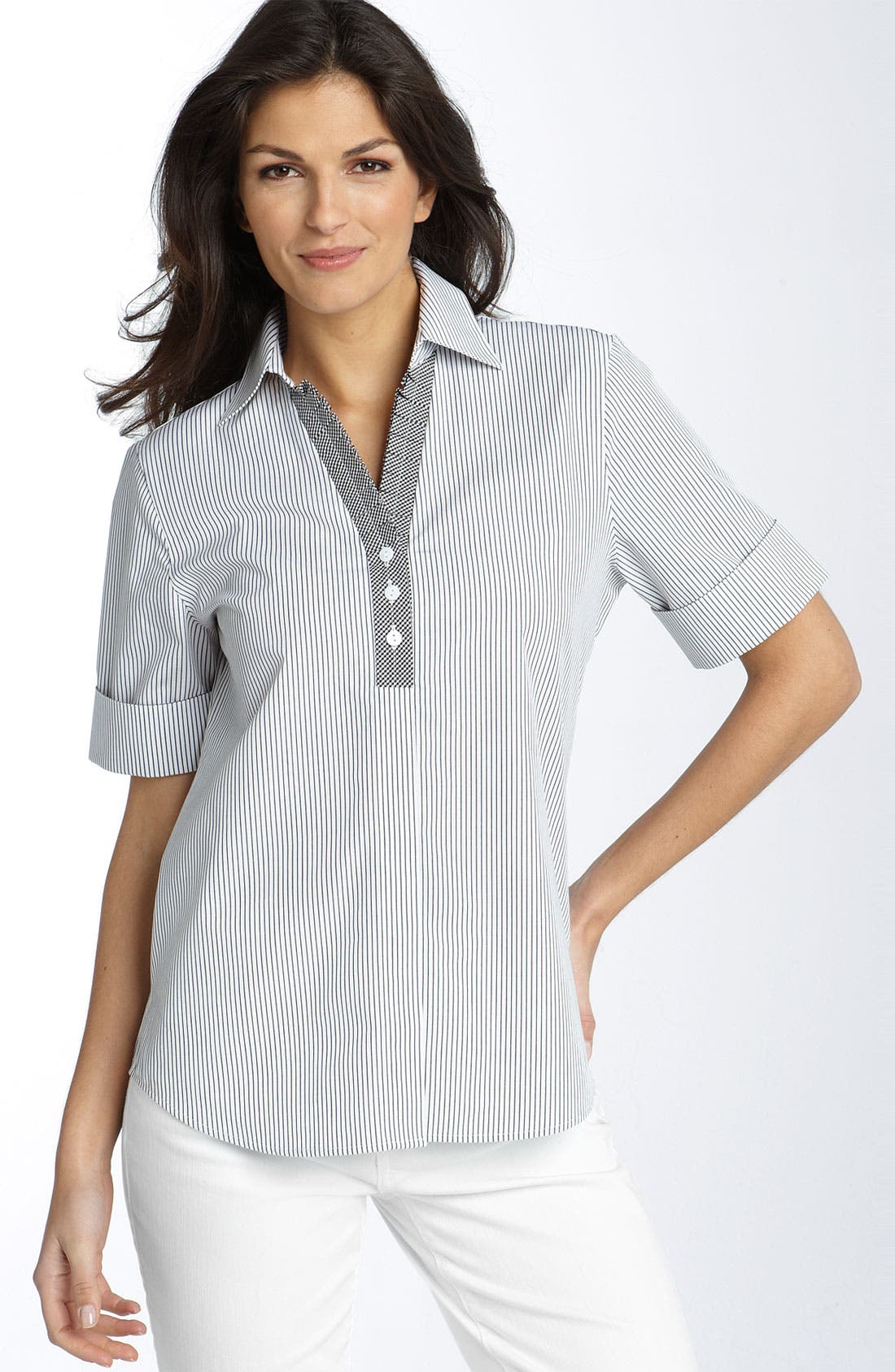 Foxcroft Stripe Blouse Nordstrom