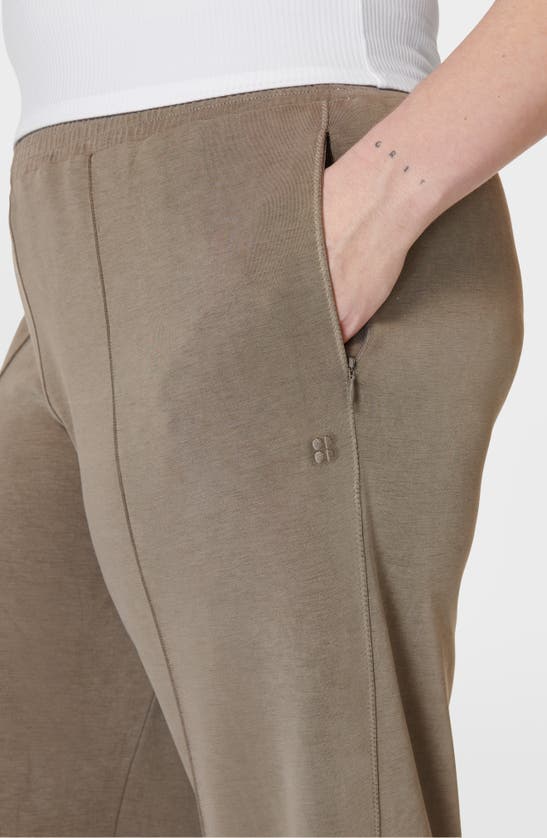 Shop Sweaty Betty Sand Wash Cloud Weight Track Pants In Dark Timber Brown