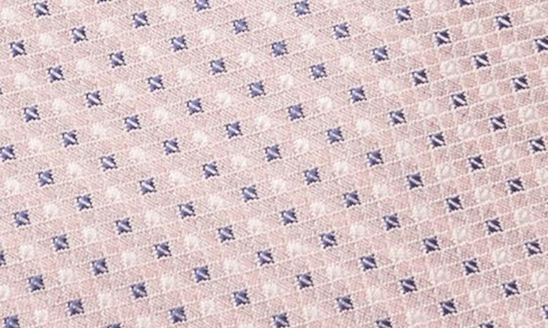 Shop Nordstrom Rayme Minicheck Silk Tie In Pink