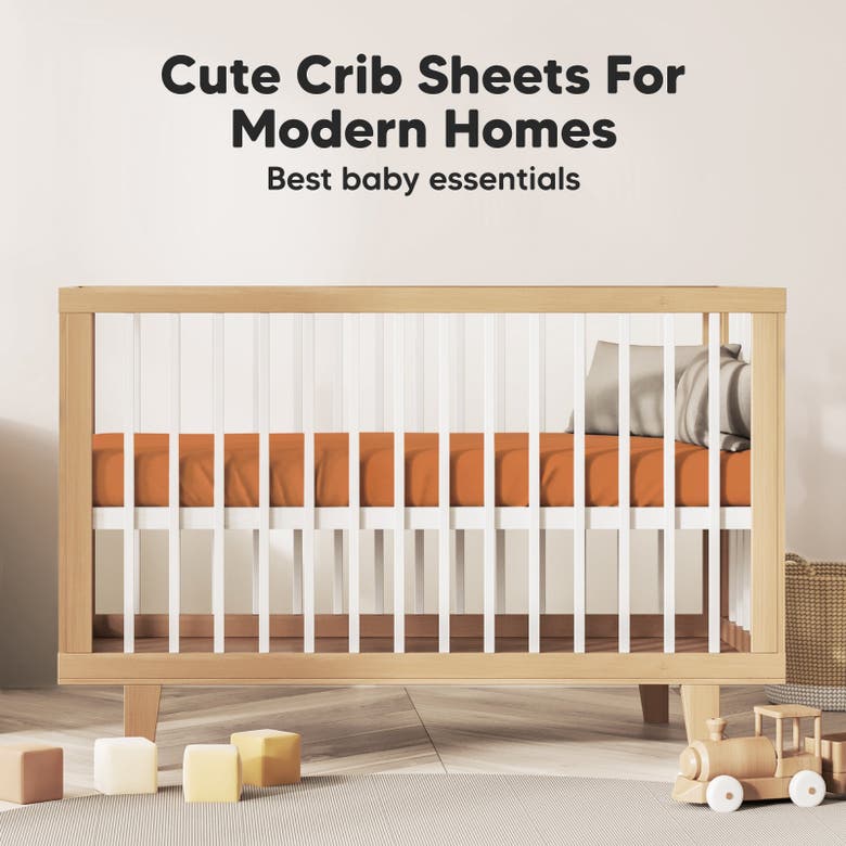 Keababies Isla Fitted Crib Sheets In Rust