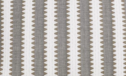 Matouk Apollo Stripe Matelassé Boudoir Pillow Sham In Comet