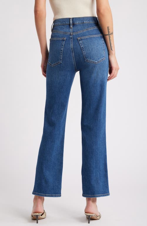 Shop Frame Le Sleek High Waist Ankle Straight Leg Jeans In Marsa