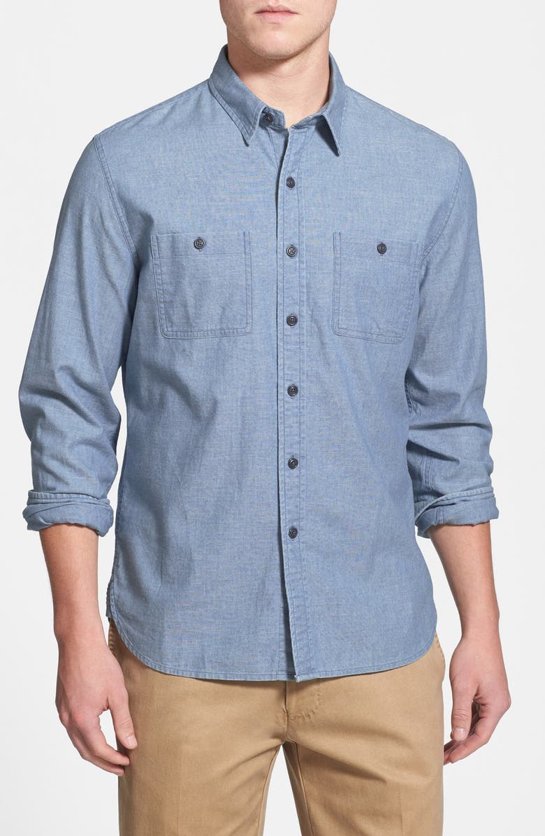 Brooks Brothers 'Red Fleece Collection' Modern Fit Chambray Sport Shirt ...