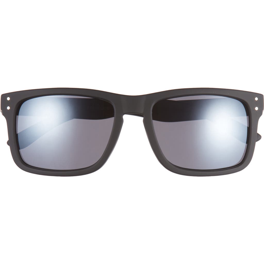 Hurley Modern Keyhole 55mm Polarized Sunglasses In Black