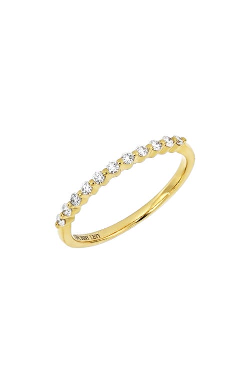 Bony Levy Liora Half Eternity Diamond Stacking Ring in 18K Yellow Gold at Nordstrom, Size 7.5