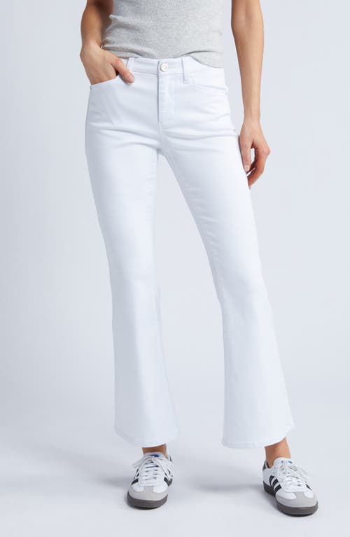 1822 Denim Mid Rise Flare Jeans White at Nordstrom,