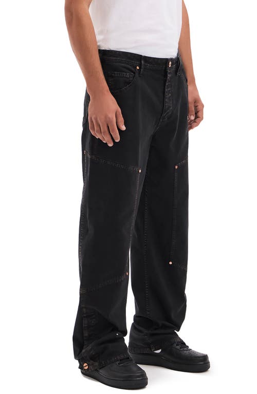 Shop Vayder Wide Leg Stretch Cotton Utility Pants In Vinci