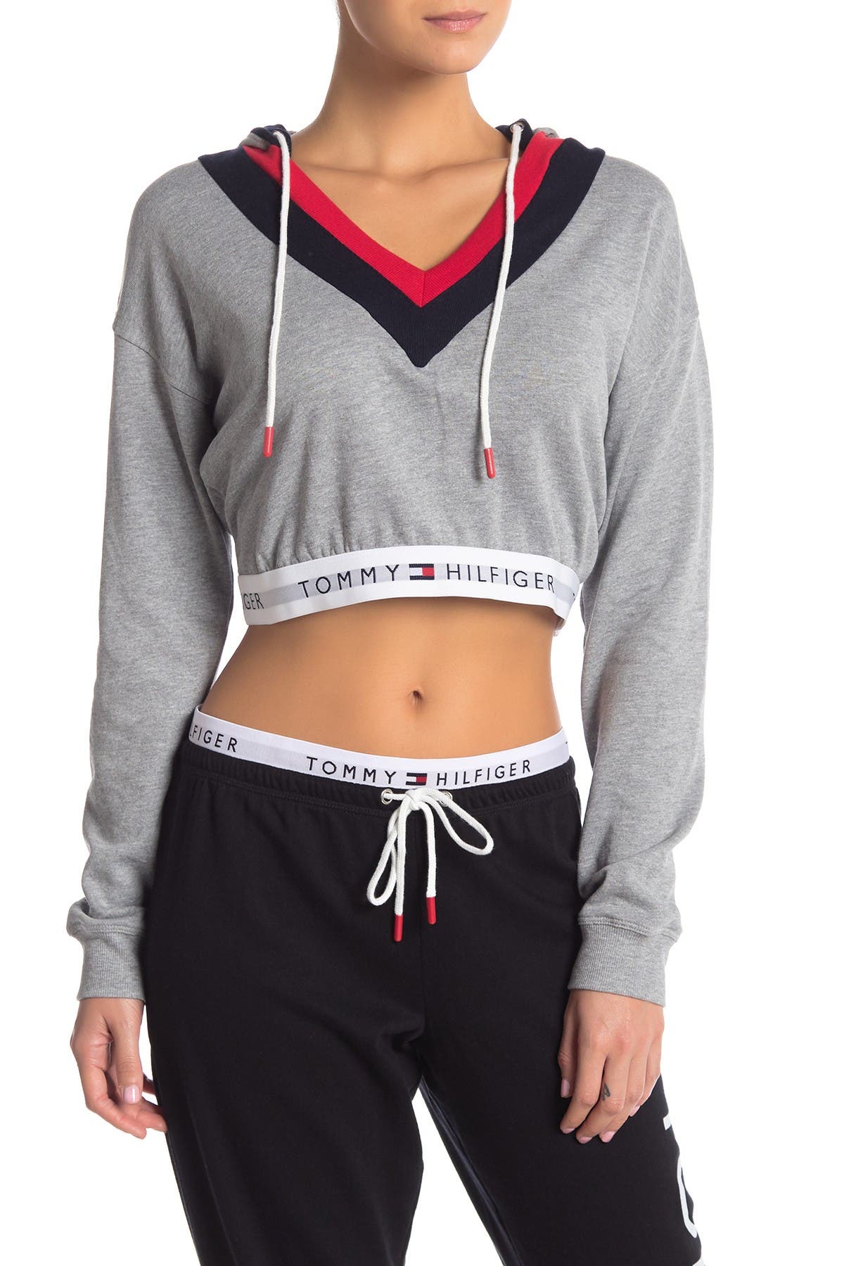 tommy hilfiger women's cropped hoodie
