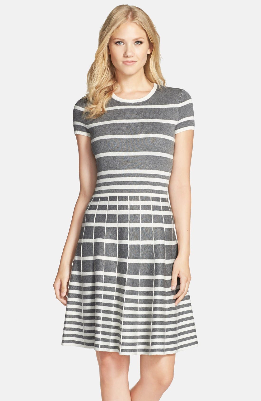 Gabby Skye Stripe Fit & Flare Sweater Dress Nordstrom