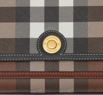 Burberry Lancaster Check Trifold Wallet Dark Birch Brown