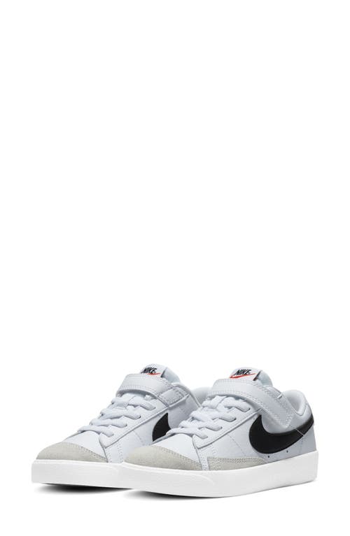 Nike Kids' Blazer Low '77 Low Top Sneaker in White/Black/Orange