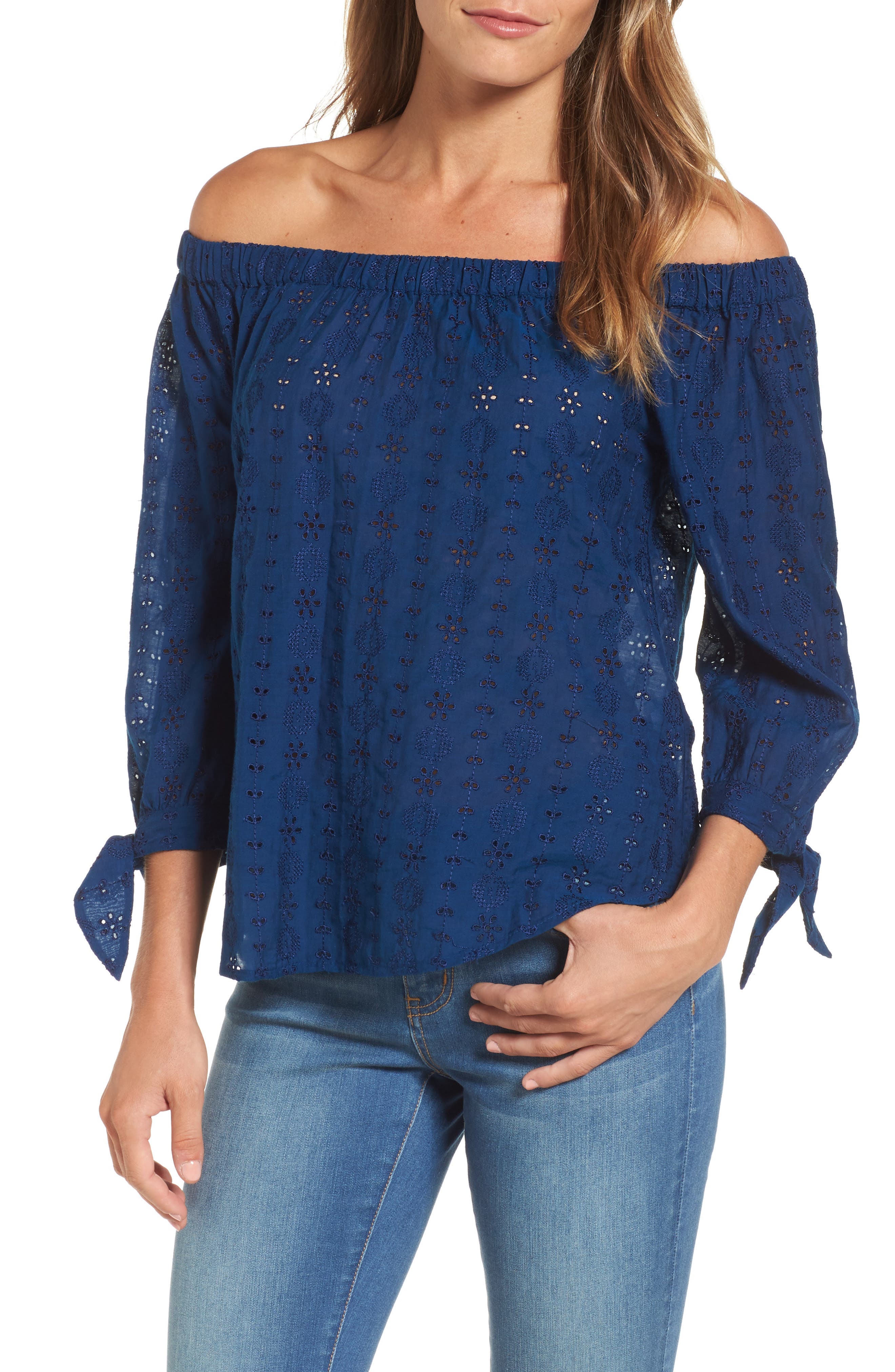 lucky brand off the shoulder top