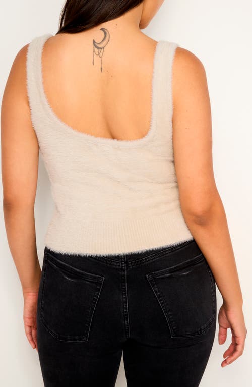 Shop Good American Fuzzy Tank In Flax001