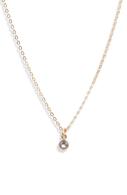 Shop Set & Stones Birthstone Charm Pendant Necklace In Gold/march