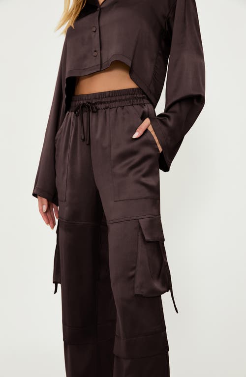 BEACH RIOT BEACH RIOT GIANNA DRAWSTRING WIDE LEG CARGO PANTS 
