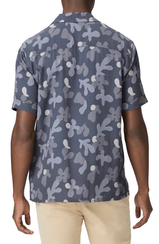 Paige Landon Short Sleeve Button-up Shirt In Constellation Blue