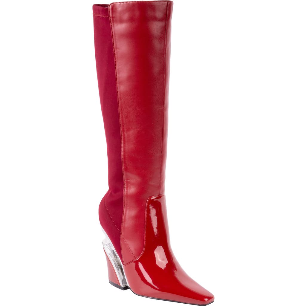 Ninety Union Villa Wedge Boot In Burgundy