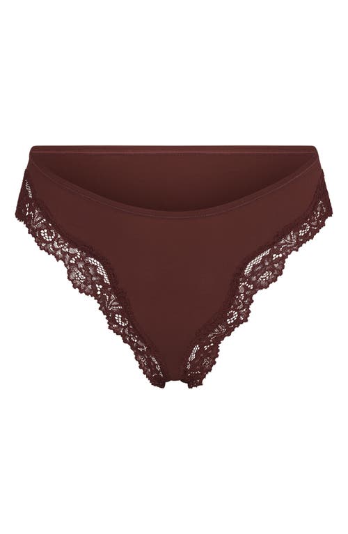 SKIMS Fits Everybody Lace Tanga at Nordstrom,