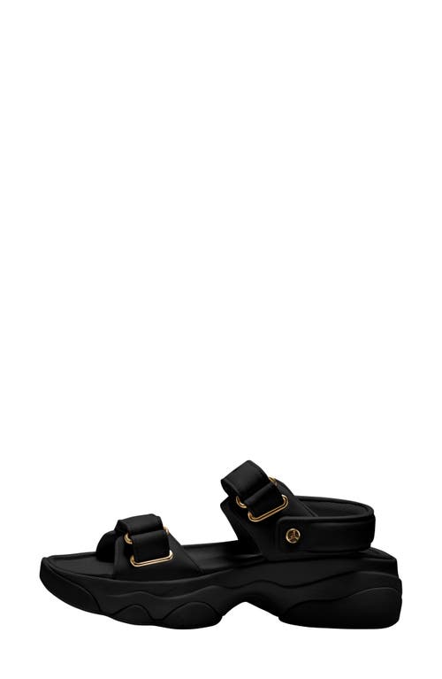 Shop Jordan Deja Sandal In Black/metallic Gold