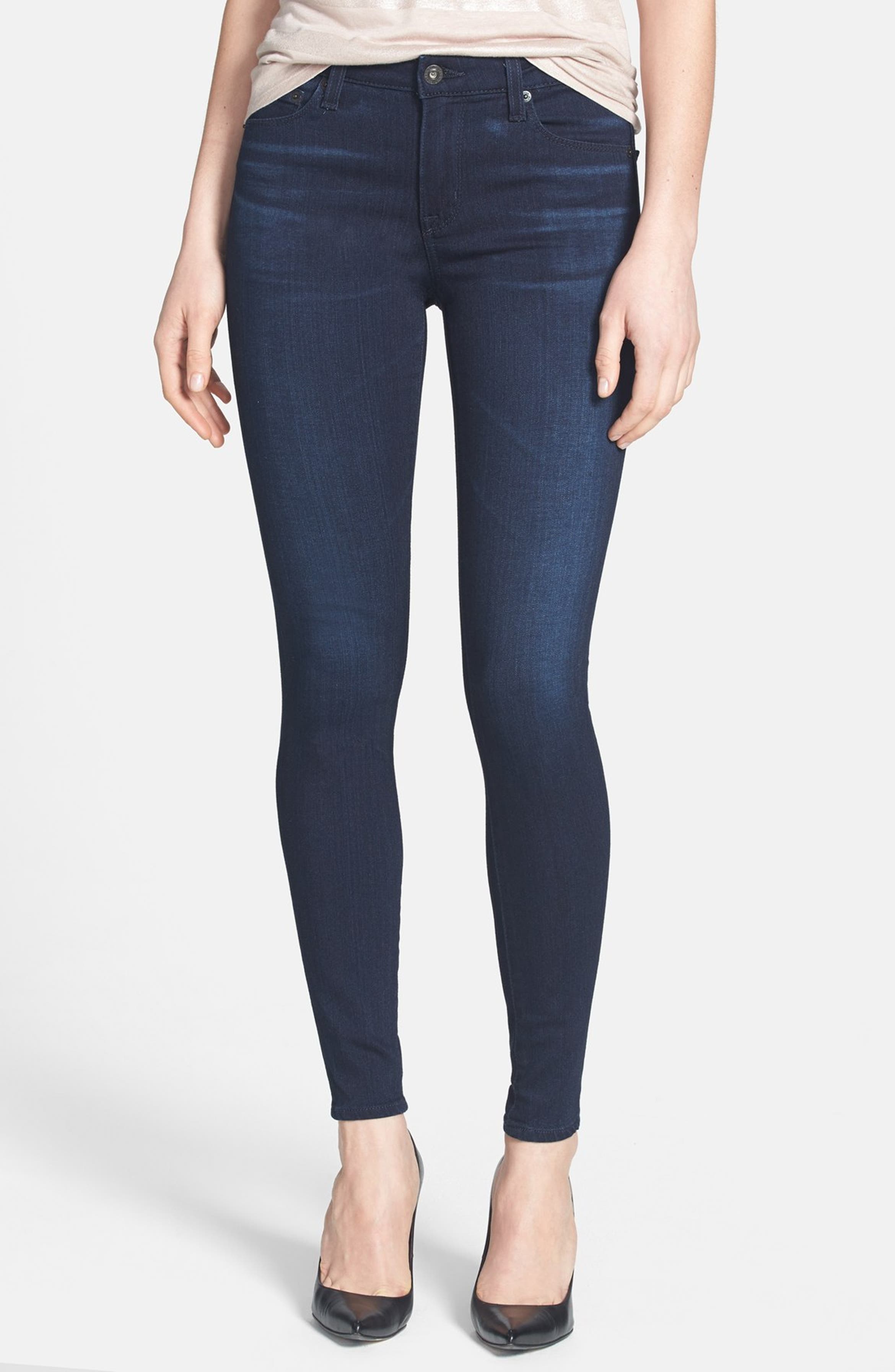 Big Star 'Ava' Jeans Super Skinny Stretch Jeans (Harmony Dark) (Petite ...