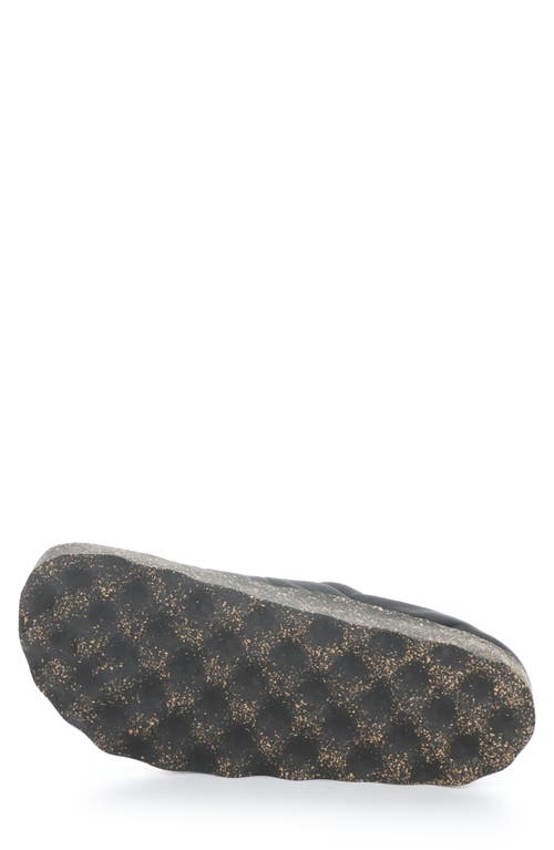 Fly London Crus Faux Fur Lined Slip-on Sneaker In Black Nylon