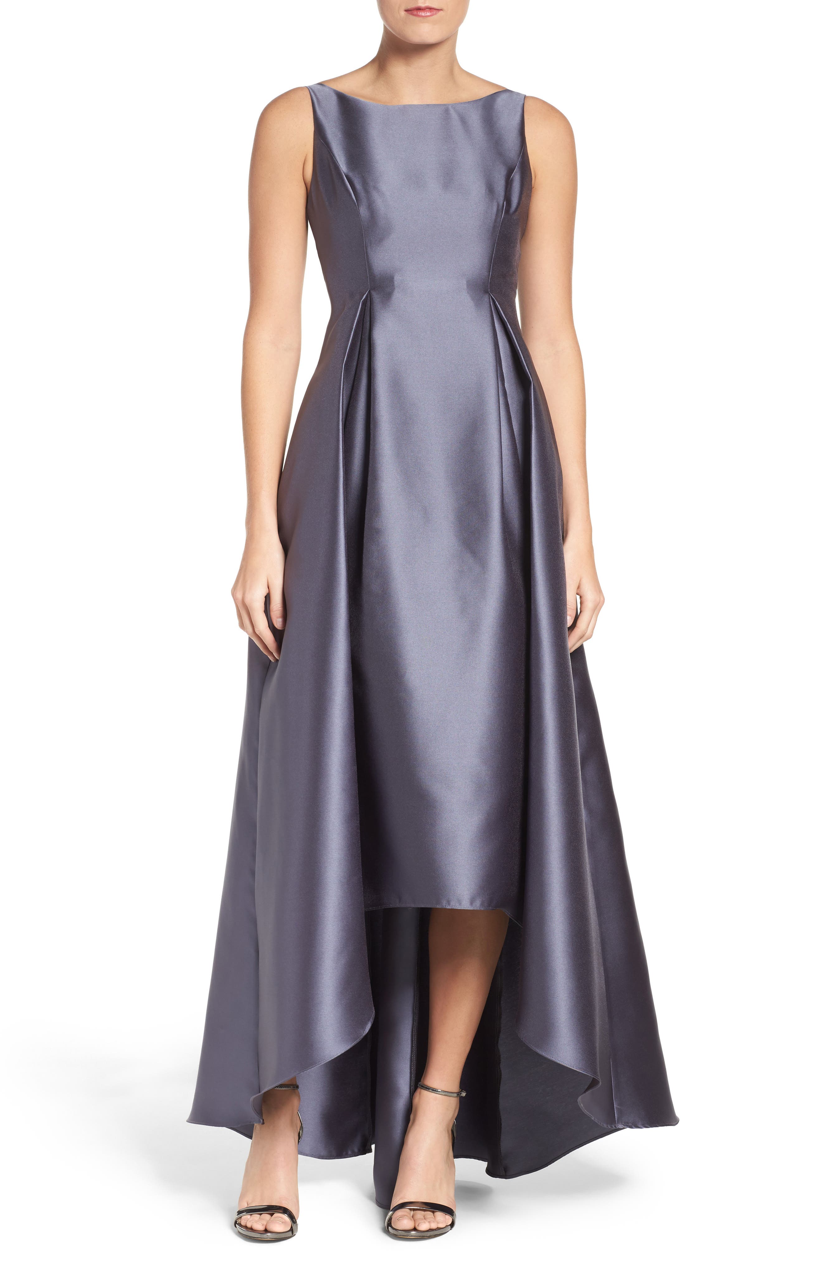 adrianna papell high low ball gown
