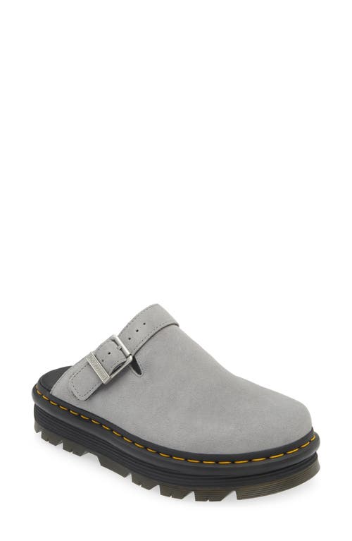 Shop Dr. Martens' Dr. Martens Zebzag Water Resistant Slingback Clog In Ultimate Grey Suede Zebzag