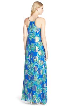 Lilly Pulitzer® 'Dusk' Print Silk Blend A-Line Maxi Dress | Nordstrom