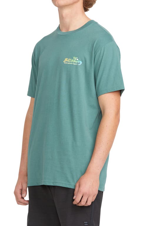 Shop Billabong Lounge Graphic T-shirt In Marine Green