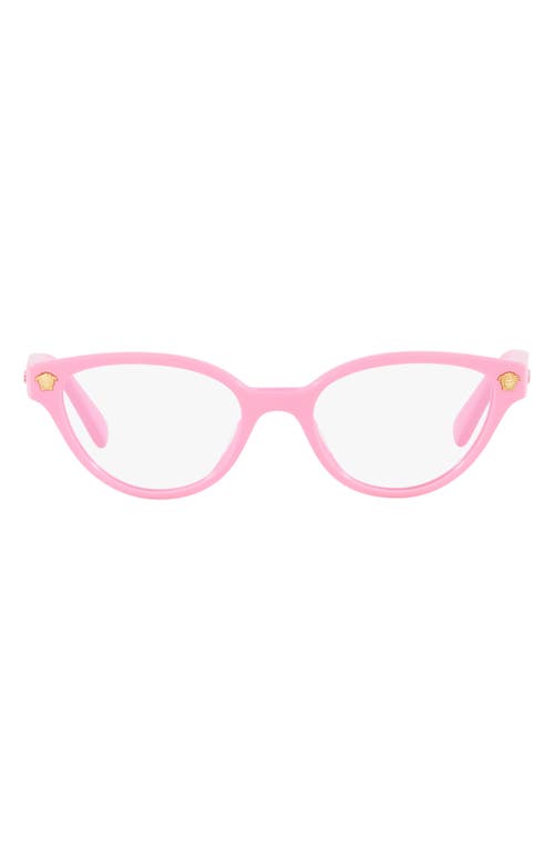 Versace Kids' 58mm Cat Eye Optical Glasses in Pink at Nordstrom