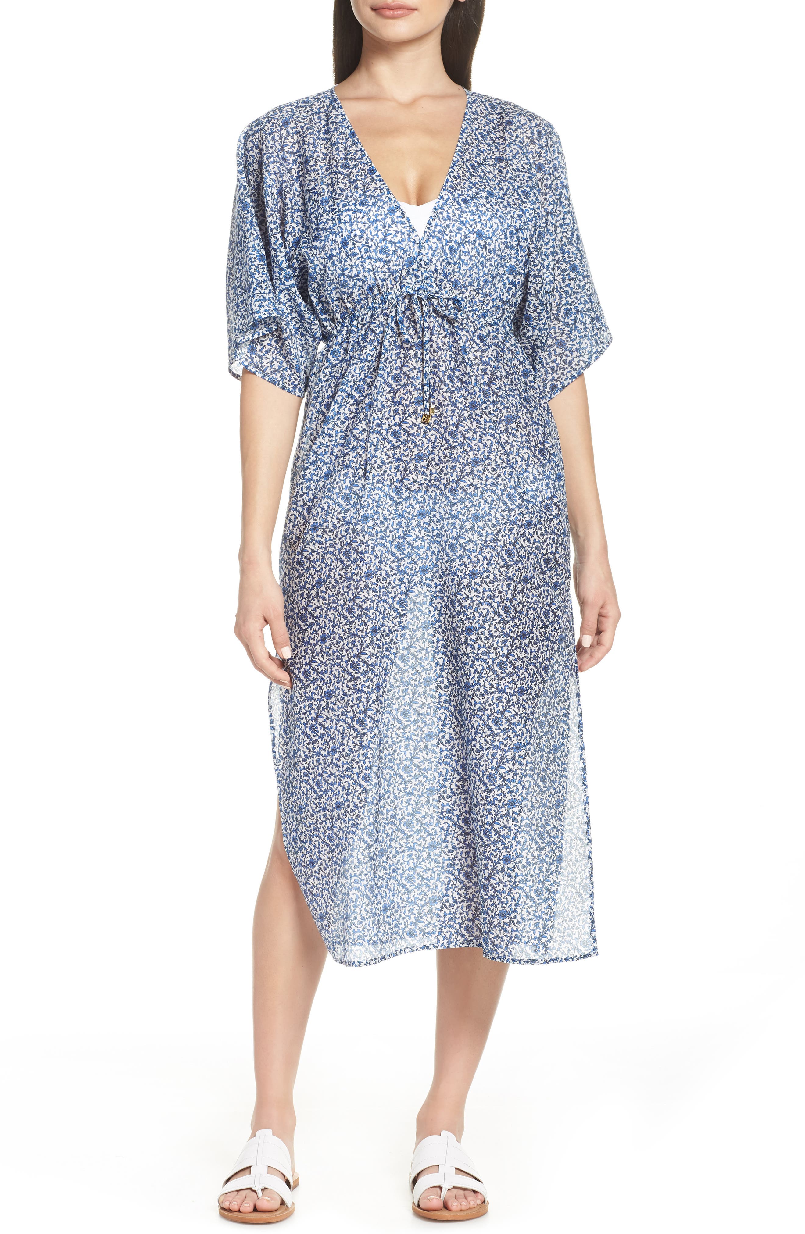 Tory Burch Beach Cover-Up Dress, Blue