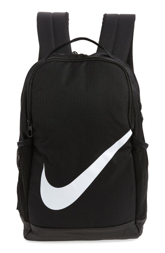 Nike Kids' Brasilia Backpack In Black/ Black/ White