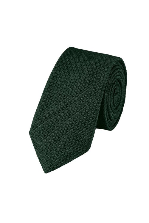 Shop Charles Tyrwhitt Grenadine Italian Tie In Dark Green