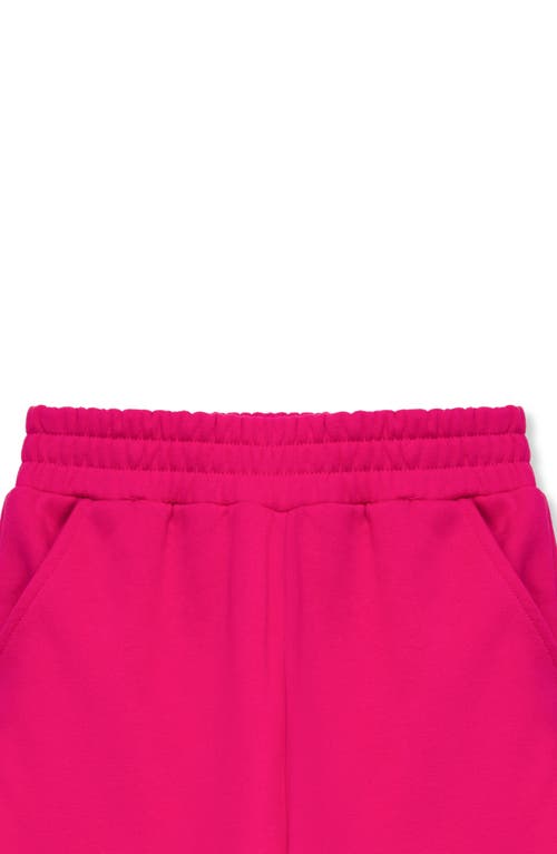 Shop Habitual Kids Kids' Fleece Hoodie & Sweatpants Set In Fuchsia