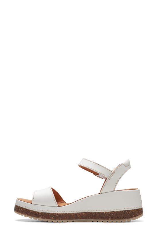 Shop Clarks (r) Kassanda Lily Wedge Sandal In Off White