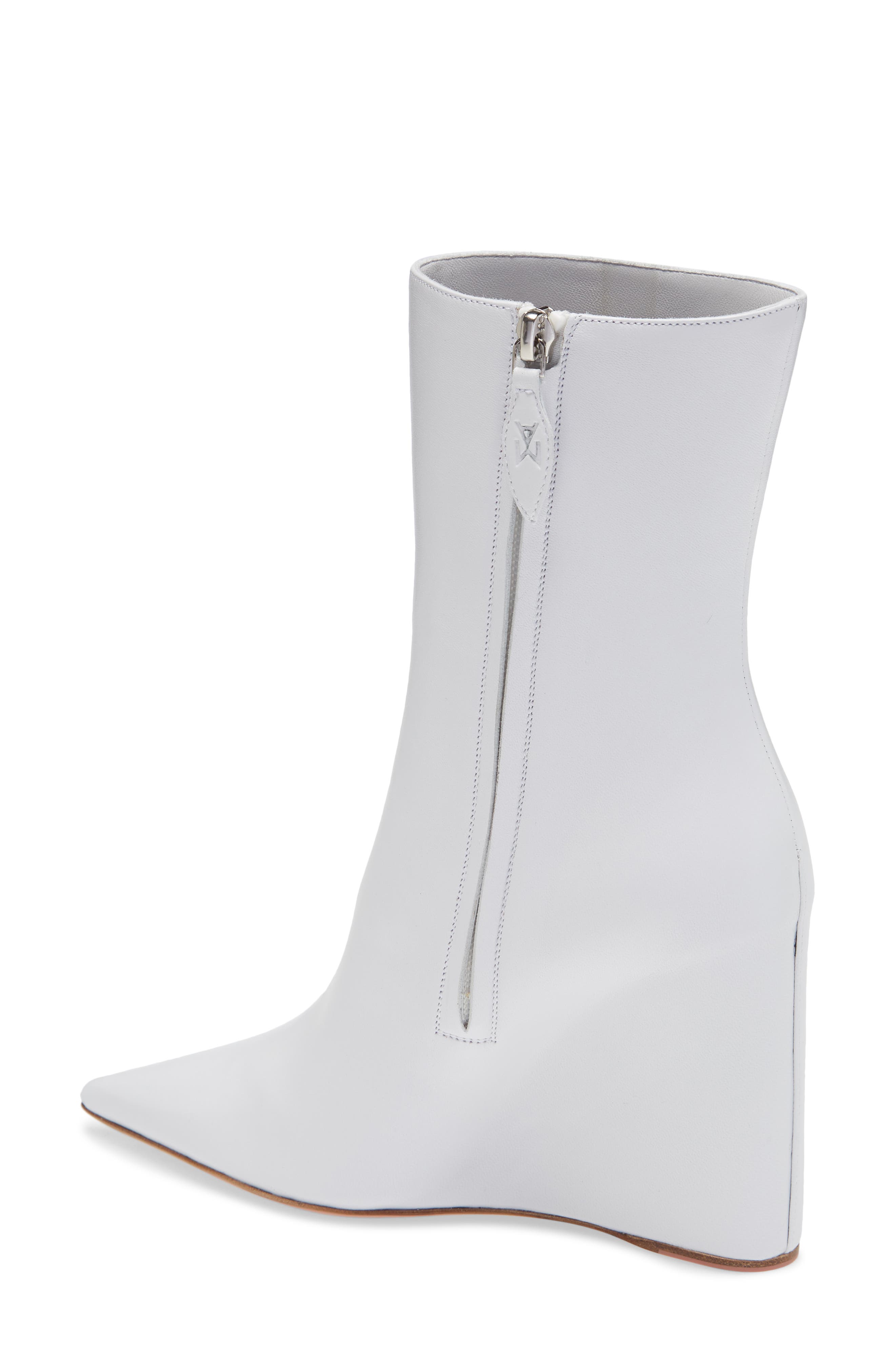 amina muaddi wedge boots