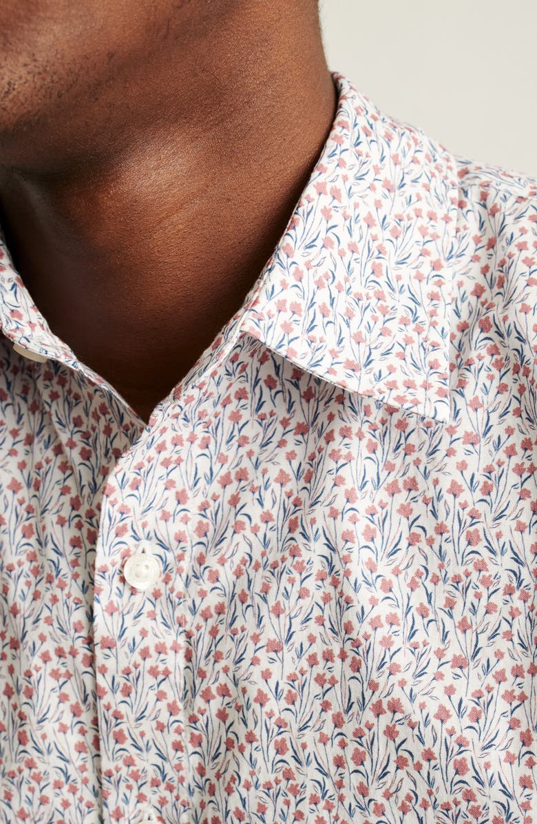 Bonobos Riviera Floral Short Sleeve Stretch Cotton Button Up Shirt