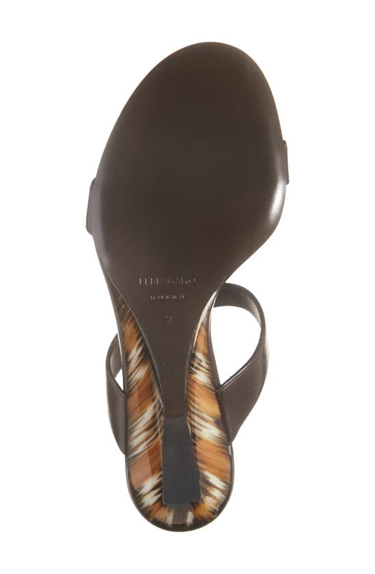 Shop Ferragamo Seleny Wedge T-strap Slide Sandal In Espresso
