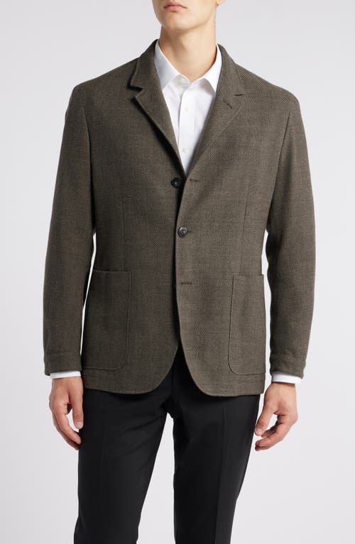 Shop Canali Nuvola Trim Fit Wool & Cotton Sport Coat In Brown