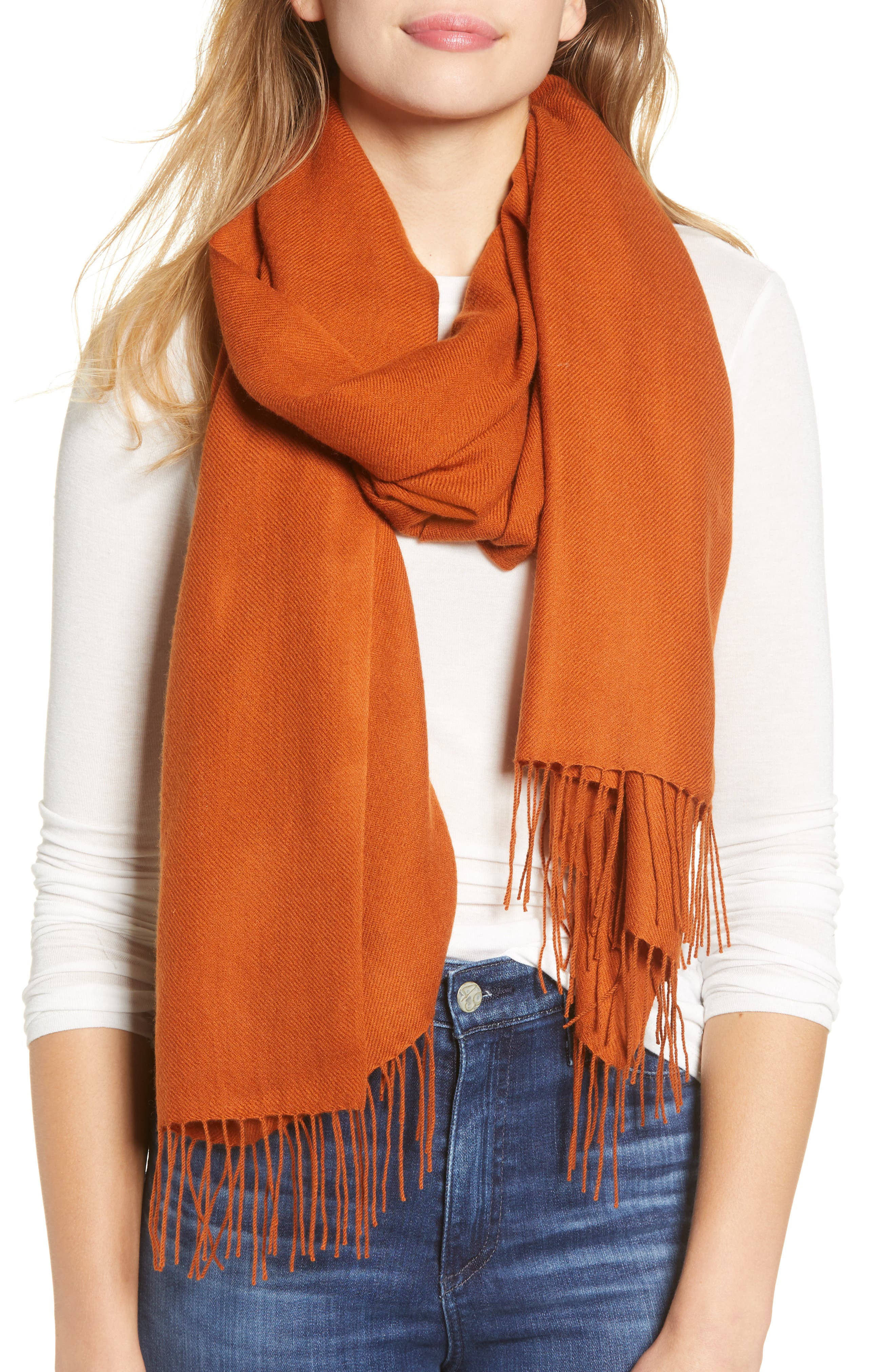Nordstrom Tissue Weight Wool & Cashmere Scarf Nordstrom