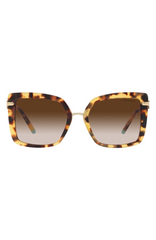 Tiffany & Co. 54mm Square Sunglasses in Mustard at Nordstrom