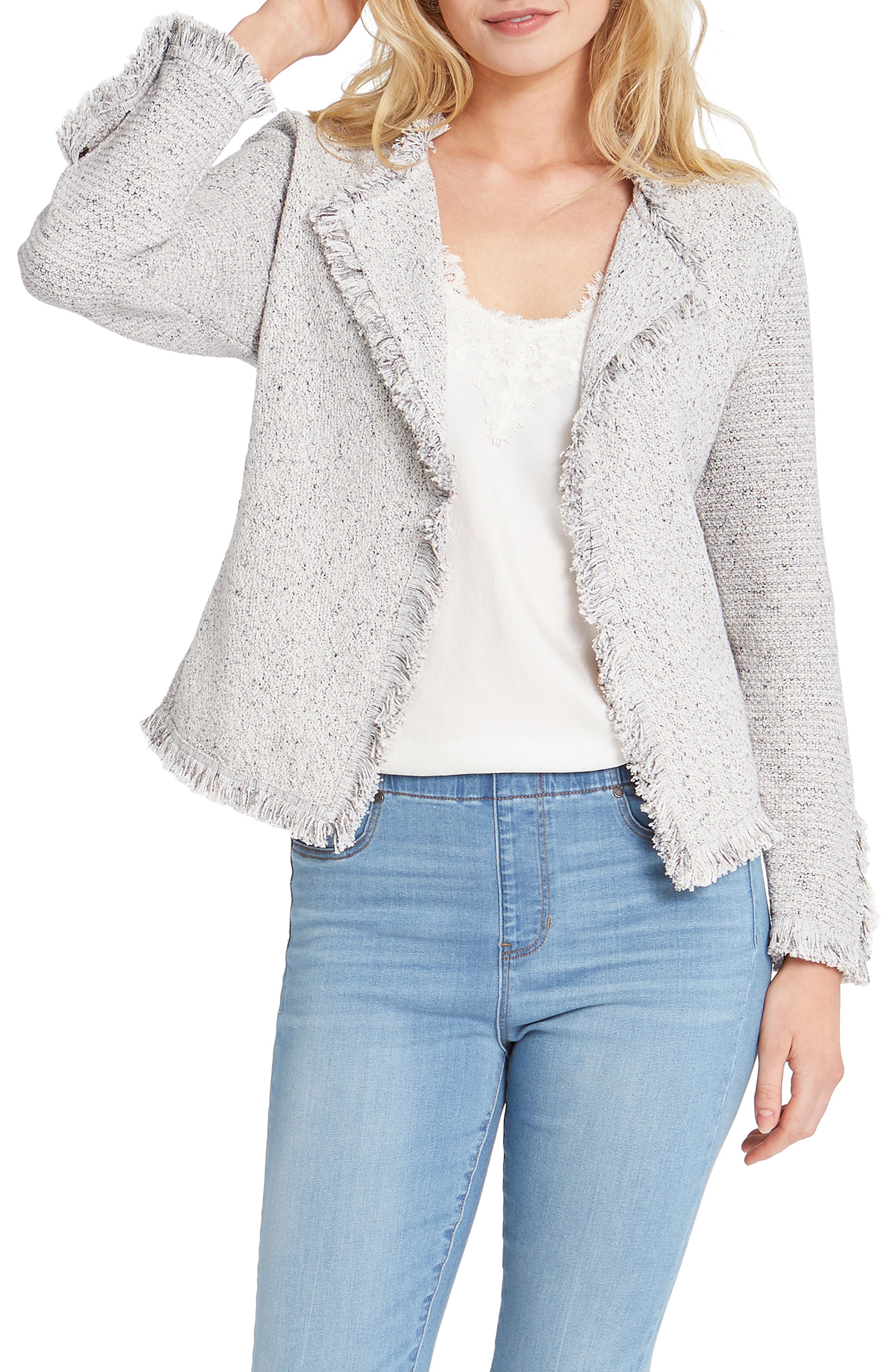 NIC+ZOE Women's Petite Fring Mix Jacket