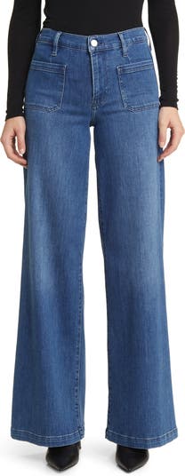 FRAME Wide Leg Stretch Denim Jeans | Nordstrom